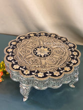 Pure Silver Elephant Leg Meenakari Chowki
