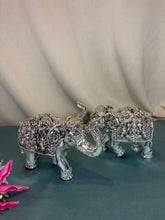 Pure Silver Ganesh Laxmi Elephant Pair