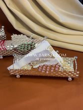 Enamel Peacock Weave Tray