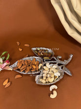 German Silver Three Leaf Tray