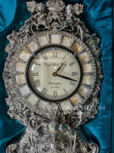 Pure Silver Mother of Pearl Clock