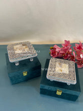 Pure Silver Mother of Pearl Chowki