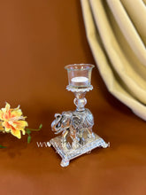 Elephant Glass Candle Holder