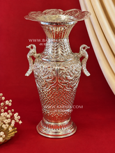 Double Peacock Lotus Flower Vase
