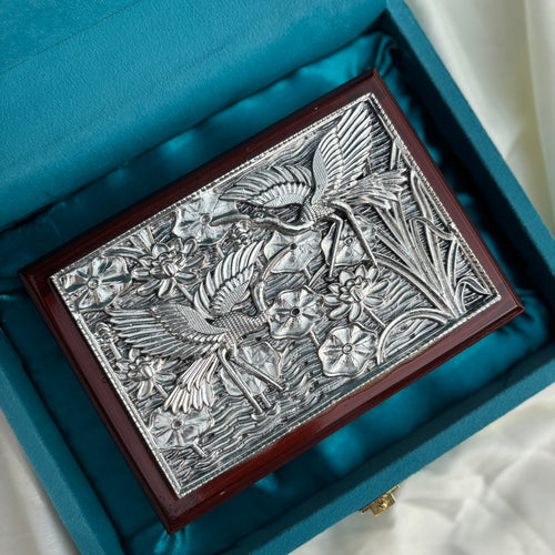 Pure Silver Hans Patra Dry Fruit Box