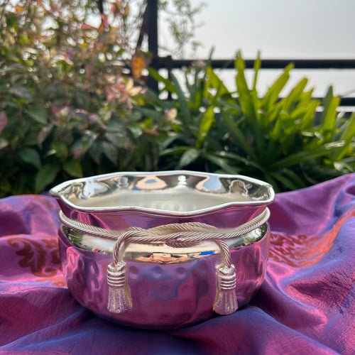 Vintage Silver Knotted Bowl