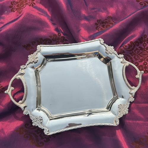 Vintage Silver Look Tray