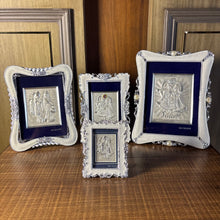 Pure Silver Radha Kishan Pearl Frame Idol