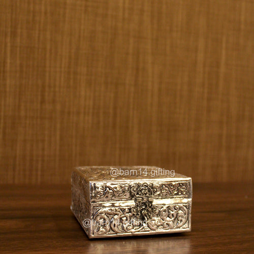 German Silver Square Money Box