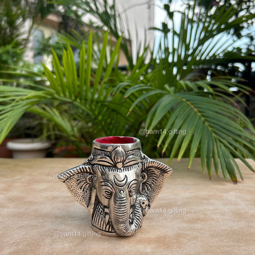 Elegant elephant pen stand with intricate detailing, premium office décor and corporate gift idea.