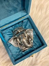 Elegant elephant pen stand with intricate detailing, premium office décor and corporate gift idea.