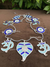 Handmade Evil Eye Bandhanwar door hanging, symbol of protection and good fortune, ideal for home décor, spiritual occasions, and gifting.