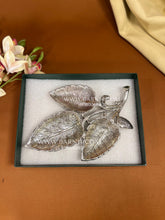 German Silver Three Leaf Tray