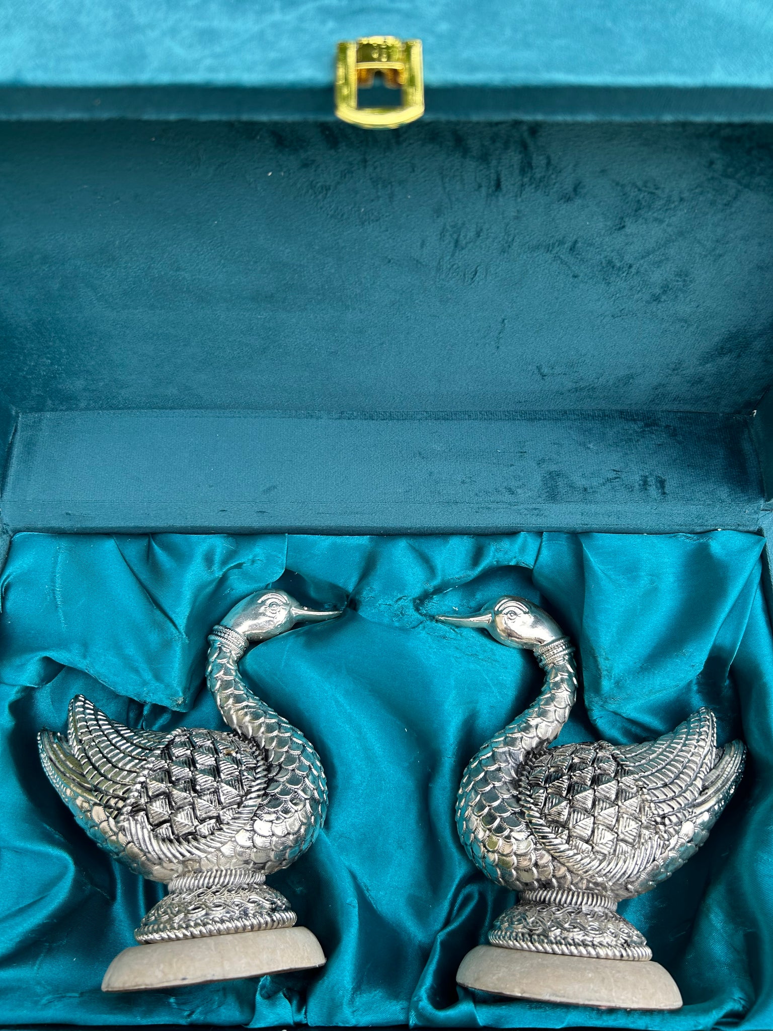 Pure Silver Swan Statue