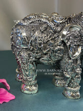 Pure Silver Radha Krishna Elephant Pair