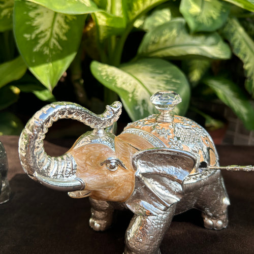 Enamel Sugar Pot - Elephant Shape