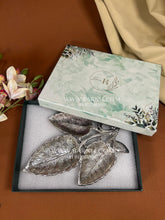 German Silver Three Leaf Tray