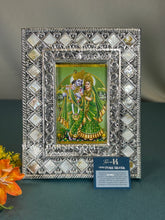 Pure Silver Diamond Design Mother of Pearl Photoframe