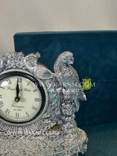 Pure Silver Parrot Clock