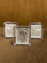 Pure Silver Radha Krishna Acrylic Frame Idol