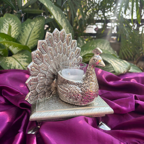 Peacock Candle