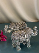 Pure Silver Radha Krishna Elephant Pair