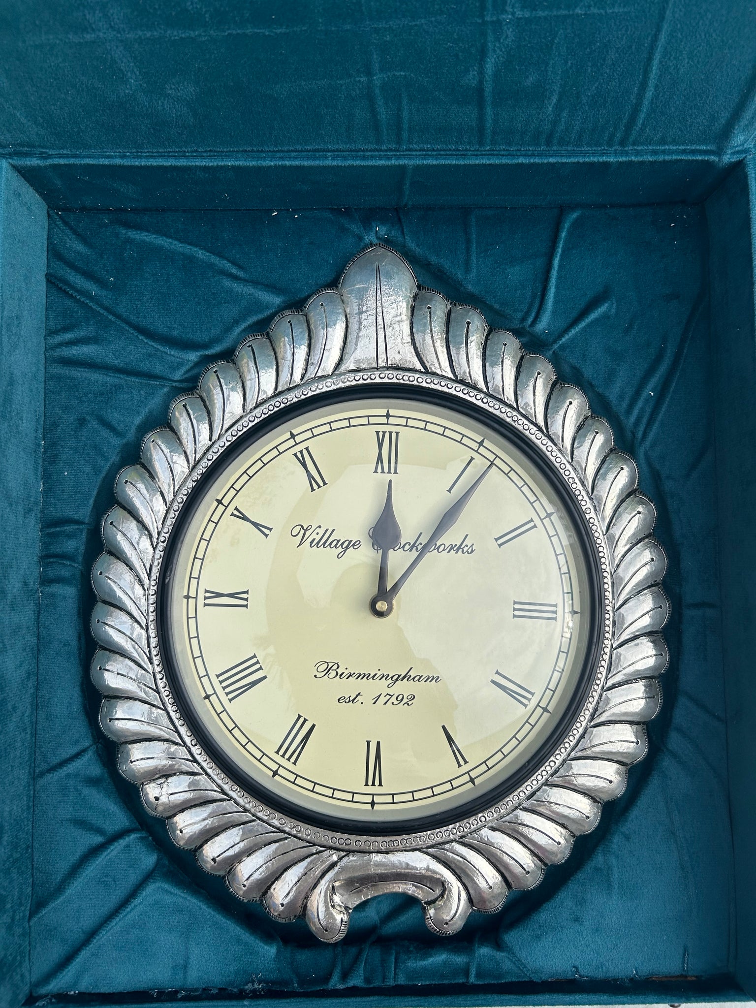 Pure Silver Clock