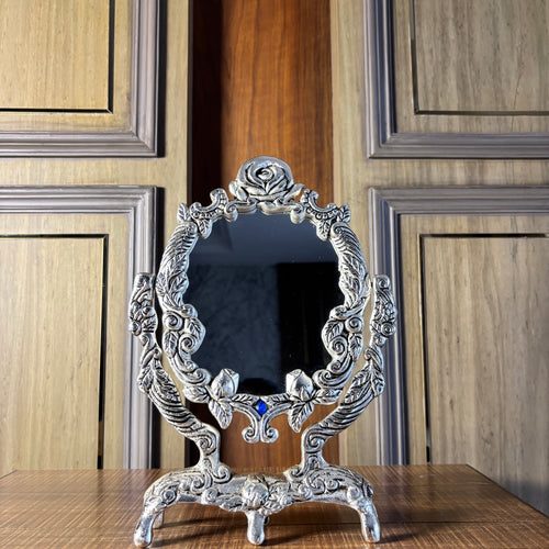 Flower Design Table Mirror