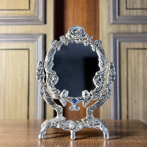 Flower Design Table Mirror