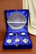 Flower design puja thali set with floral engraving and pooja accessories – perfect for daily worship and gifting