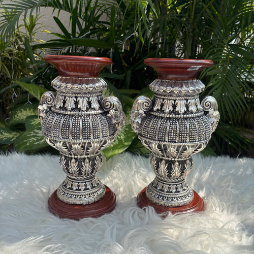 Pure Silver Imperial Flower Vase