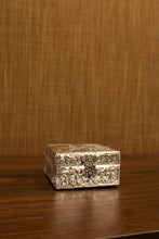 Decorative German silver square money box, ideal for weddings, festivals, and auspicious gifting occasions.