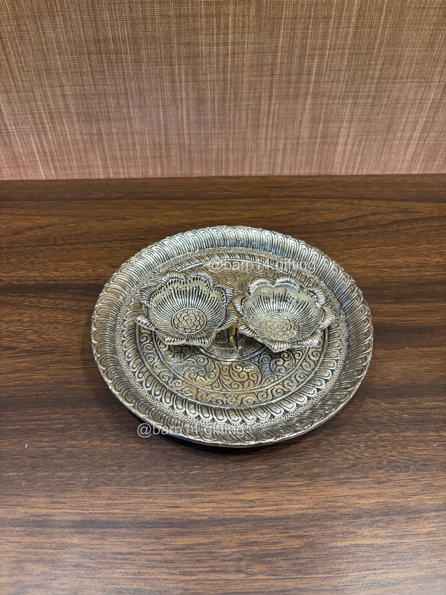 Lotus Katori Puja Plate