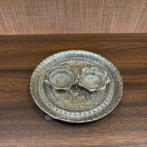 Lotus Katori Puja Plate