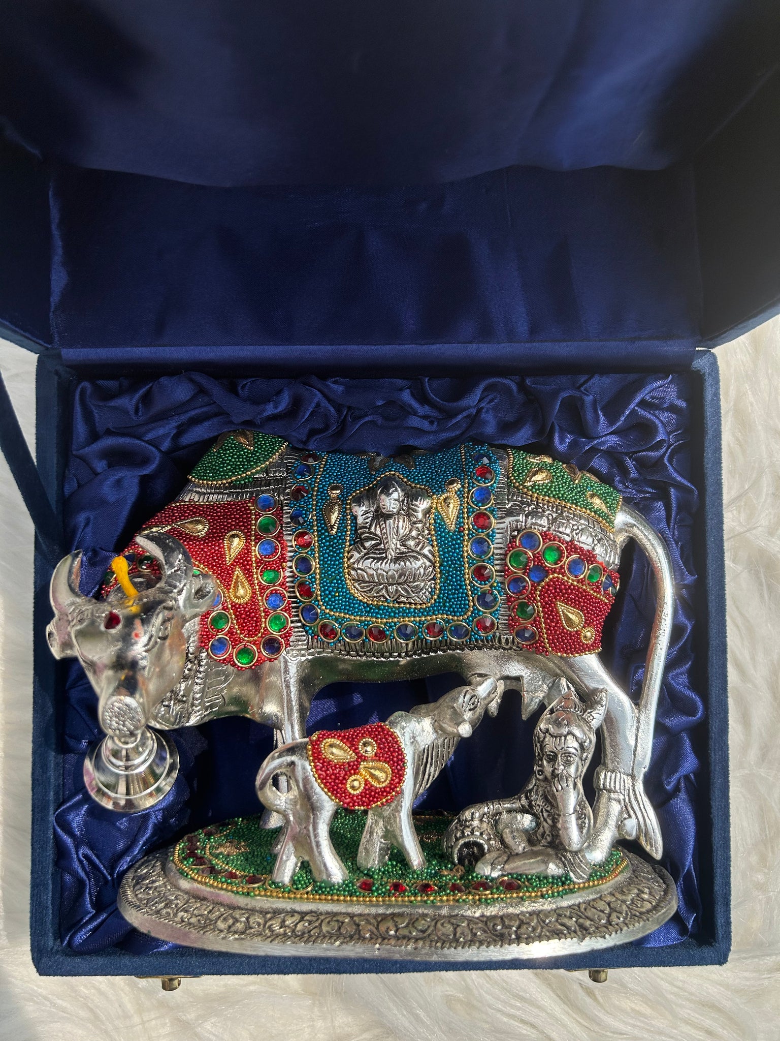 Bead Work Cow with Gopal Ji