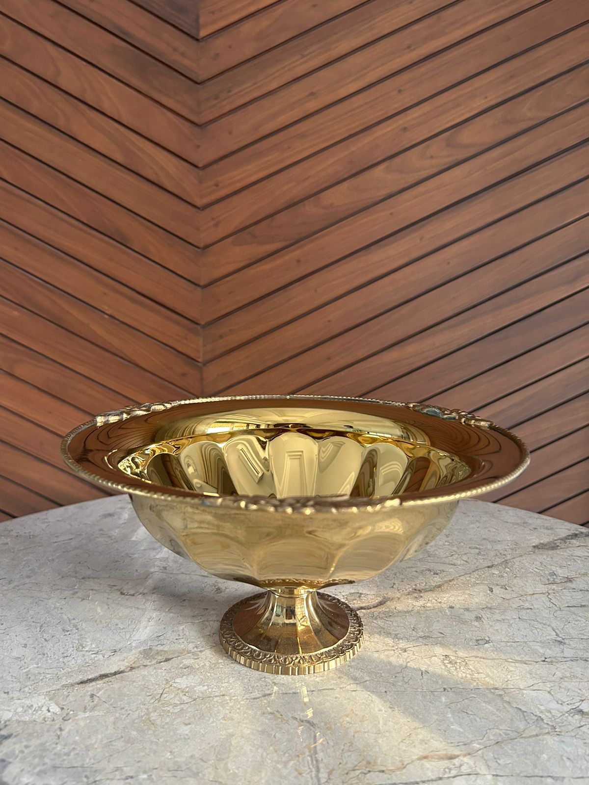 Gold Plated Fruit Bowl