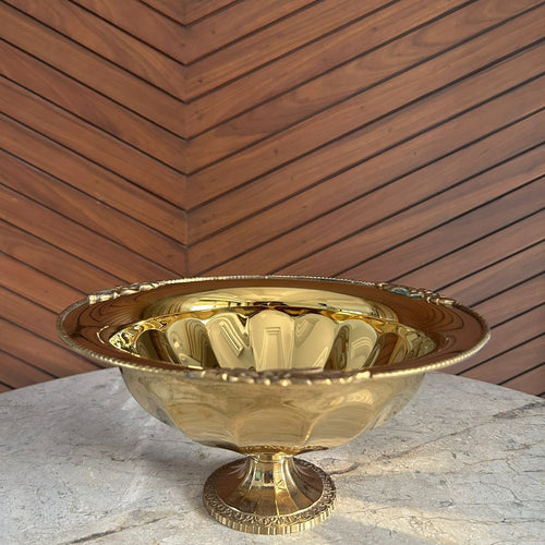 Gold Plated Fruit Bowl