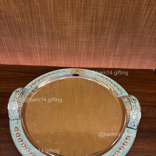 Enamel Round Serving tray