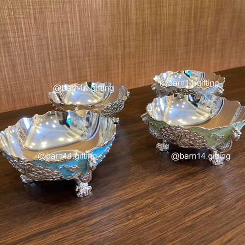 Enamel Peacock Katori