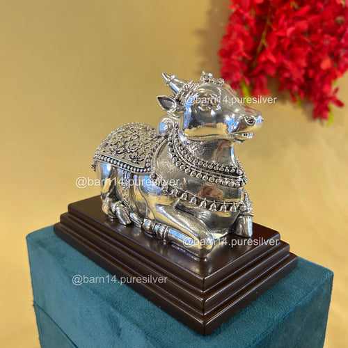 Pure Silver Nandi Idol