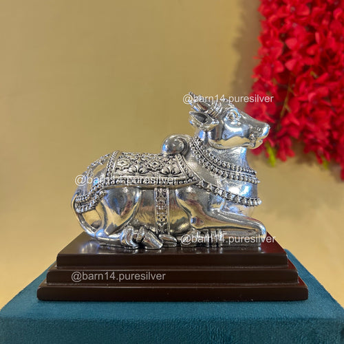 Pure Silver Nandi Idol