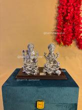 Pure Silver Ganesh Laxmi Idol