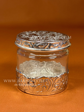 Single Border Round Glass Jar