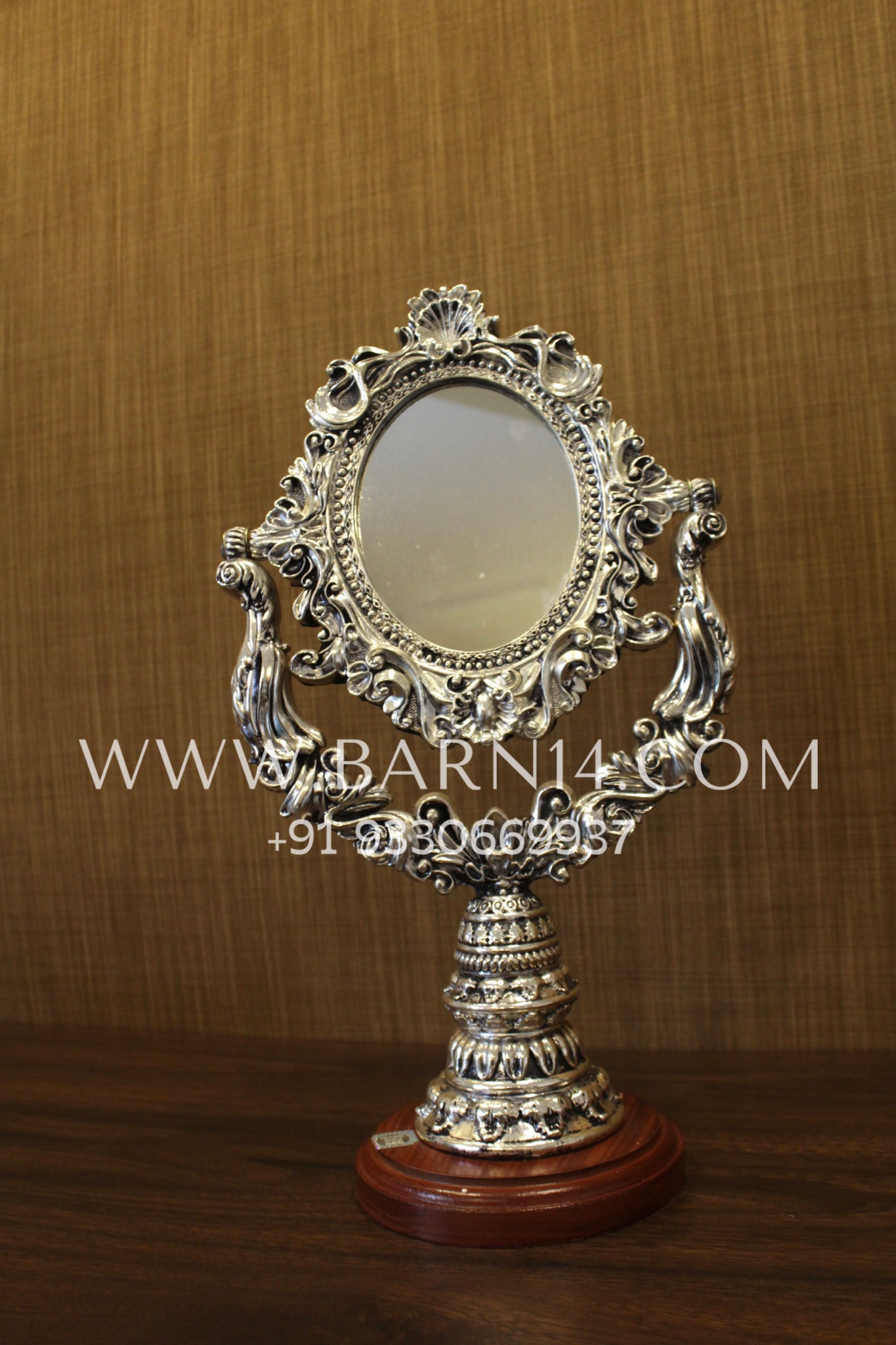 Pure Silver Imperial Table Mirror