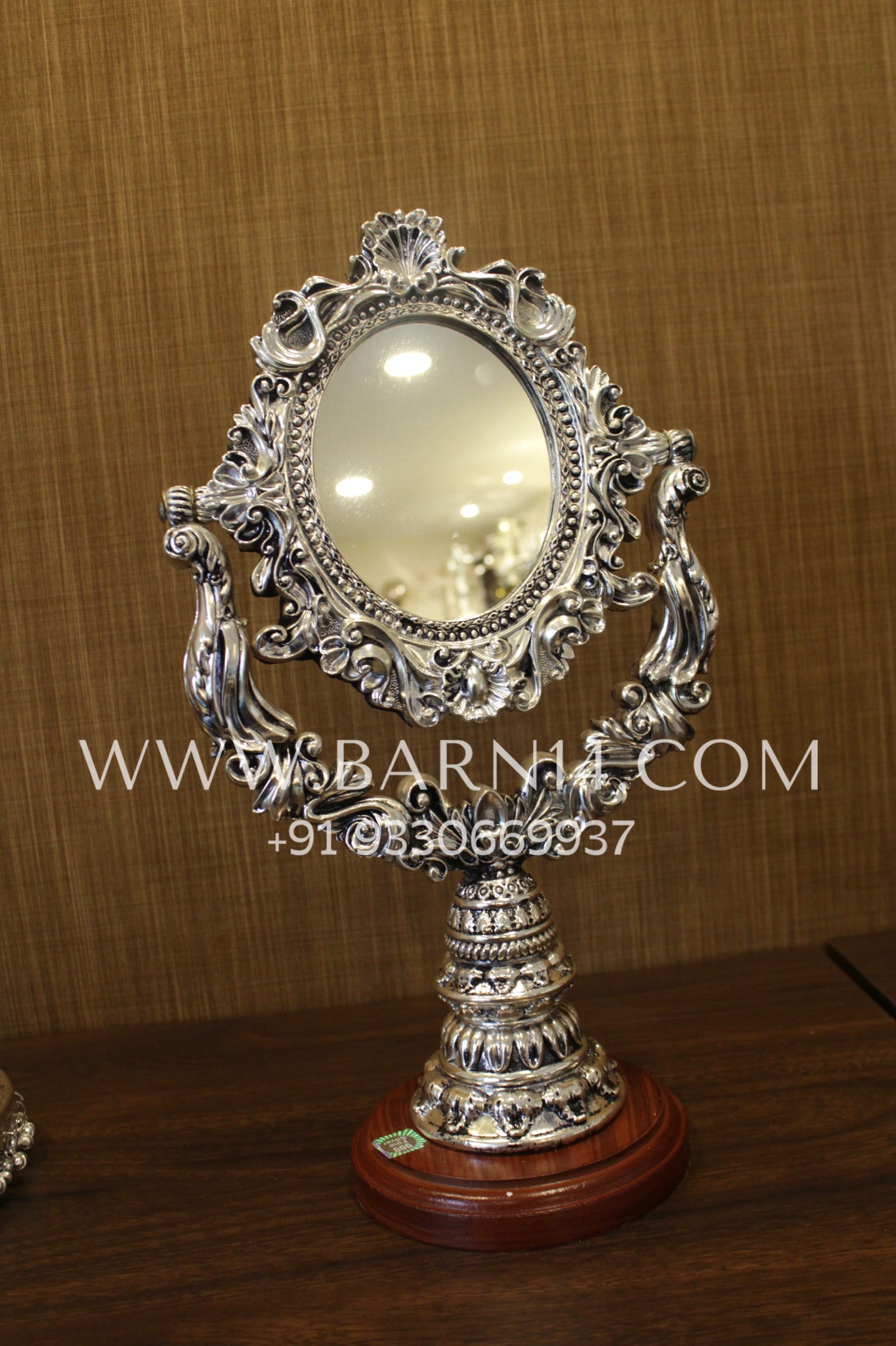 Pure Silver Imperial Table Mirror