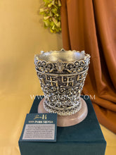 Pure Silver Tulsi Pot- Rose Quarts Edition