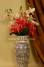 Pure Silver Floral Vase – Rose Quartz Edition