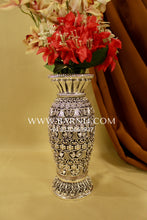 Pure Silver Floral Vase – Rose Quartz Edition