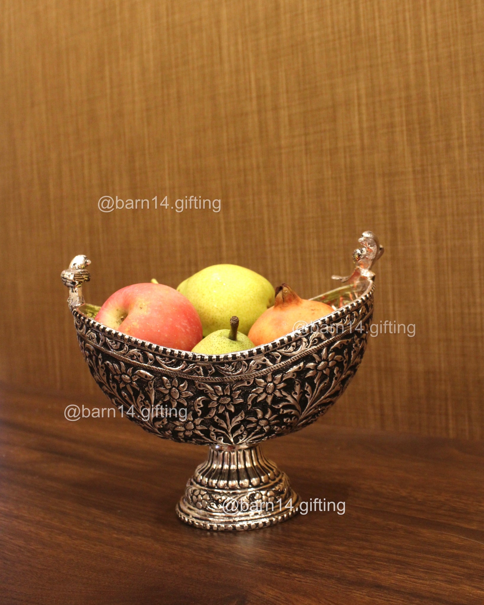 Twin Peacock Fruit Bowl