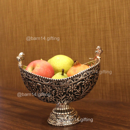 Twin Peacock Fruit Bowl